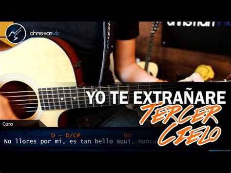 Como tocar Yo Te Extrañare TERCER CIELO En Guitarra Tutorial Acordes