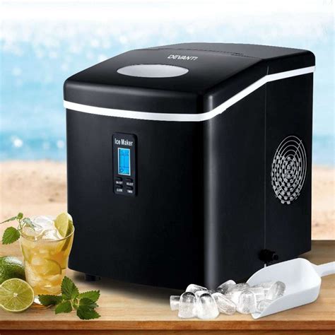 Devanti L Portable Ice Maker Commercial Machine Stainless Steel Ice