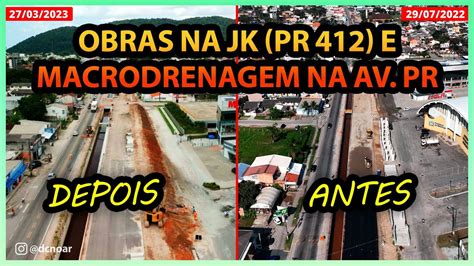 Obras Da Jk Pr E Drenagem Da Av Pr Revitaliza O Em Matinhos