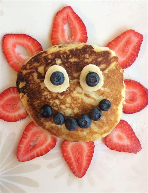 Sun Pancakes Fun Food For Kids Breakfast Ideas Fun Pancakes Toddler