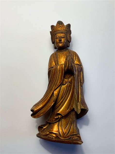 Statua Lacca Legno Buddha Bouddha Cina Xx Secolo Catawiki