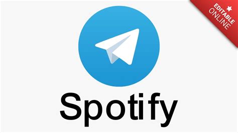 Spotify Logotipo Telegram Generador De Efectos De Texto