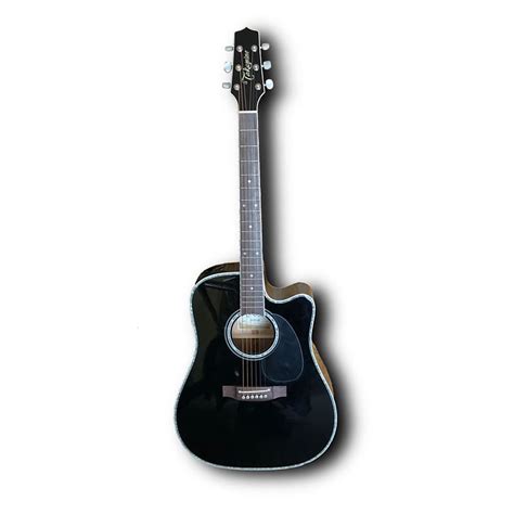 Takamine Ef341dx Dreadnought Acoustic Electric Guitar Black Reverb