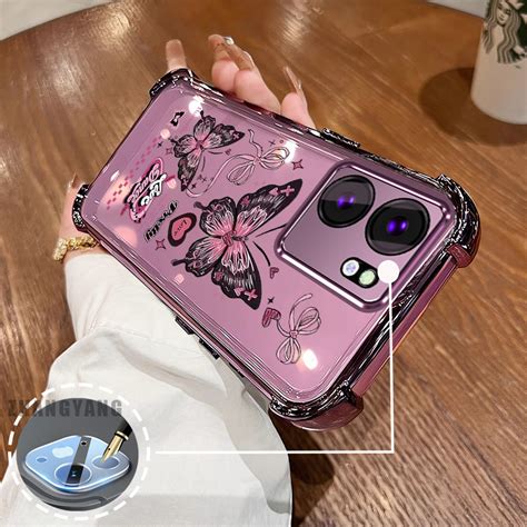 Case For Infinix Smart Hot I Four Corner Silicone Anti Drop Phone Case Electroplating