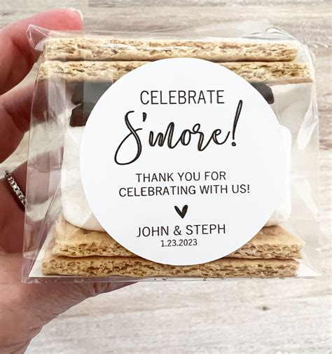 Smores Favor Labels Wedding Favors Smores Bar Smores Favors