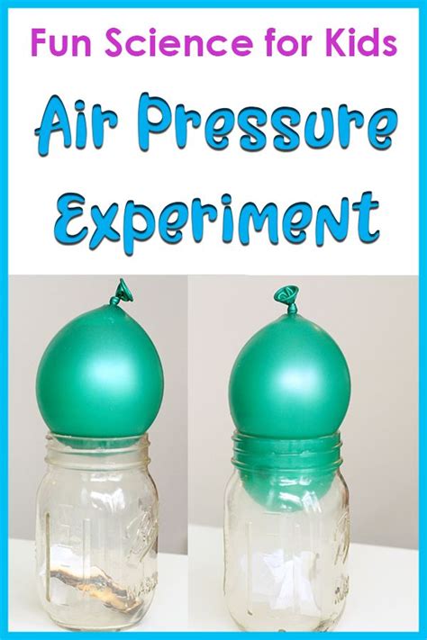 Balloon Air Pressure Science Experiment for Kids | Science experiments kids elementary, Science ...