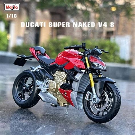 Maisto Ducati Super Naked V S Kawasaki Moto Car Original