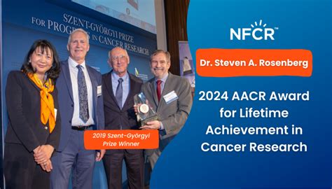 Nfcr Congratulates Dr Rosenberg On Lifetime Achievement