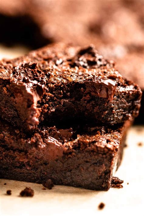 Fudgy Dark Chocolate Brownies (One-Bowl) - Rich And Delish