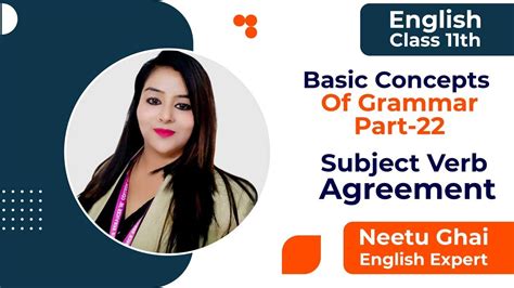 Basic Concepts Of Grammar Part Subject Verb Agreement Nda