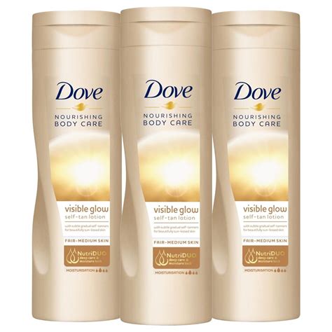 Dove Nourishing Body Care Visible Glow Self Tan Lotion Fair To Medium