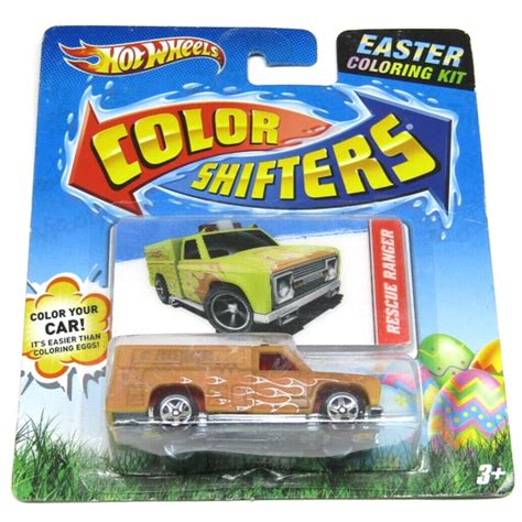 Hot Wheels Toys Hot Wheels Color Shifters Easter Coloring Kit Rescue Ranger Orange Toy