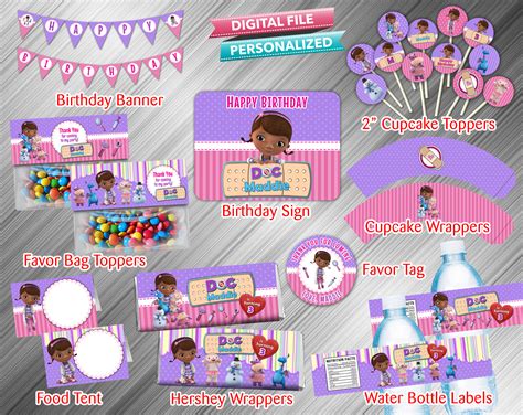 Doc McStuffins Printable Birthday Package