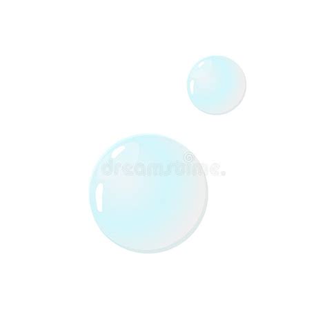 Realistic Water Droplet Liquid Condensate Vector Illustration Stock