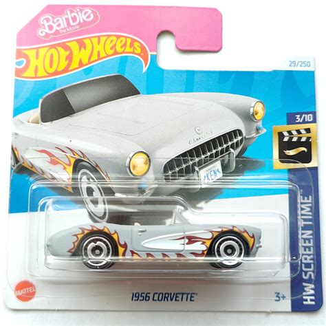 HOT WHEELS 1956 CORVETTE szary płomienie HTB37 HW Screen Time Barbie 2024 074299057854 Cena