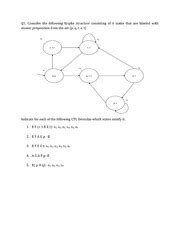 Examples Q Consider The Following Kripke Structure Consisting Of