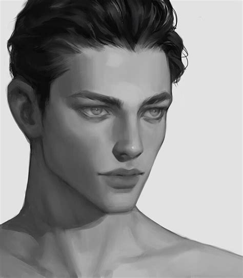 ArtStation - face practice | Male face drawing, Realistic art ...