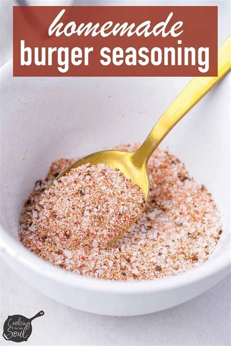 Homemade Burger Seasoning Recipe Homemade Burgers Easy Homemade