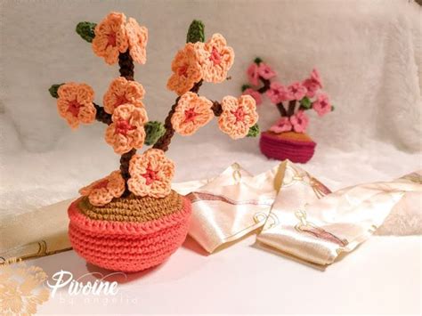 PIVOINE 2020 MINI CHERRY BLOSSOM TREE Free Crochet Pattern