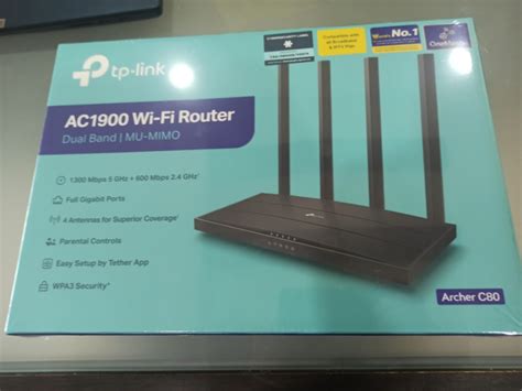 TP link AC1900 WiFi Router, Computers & Tech, Parts & Accessories ...