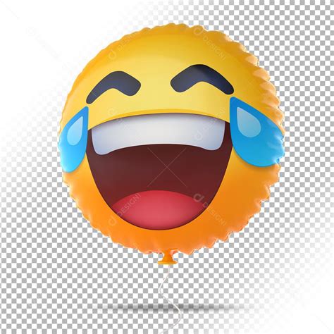 Elemento 3D Emoji Rindo Feliz Para Composição PSD download Designi