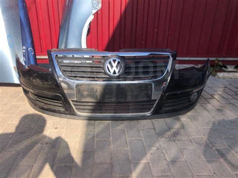 Купить Бампер передний Черный в сборе Фольксваген Пассат VW Passat Б6 ...