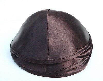 New Brown Satin KIPPAH Yarmulke Yarmulka Kippa Kipa Yamaka Jewish Hat ...