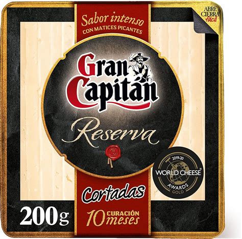 Gran Capitán Queso Cuña Reserva Gan Capitan Cortaditas 200 g Amazon