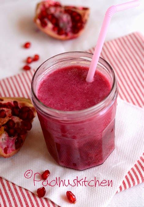 Padhuskitchen: Pomegranate Juice Recipe-Pomegranate Juice Health Benefits