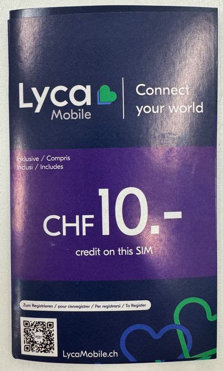 Lyca Mobile Sim Karte Inkl Fr Guthaben Kaufen Auf Ricardo