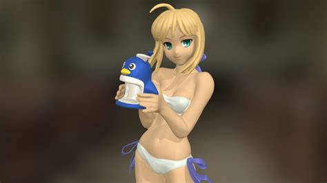 Saber Swimsuit 3Dscan Colorized 3D Model By Johnniewhiskey 09b656c