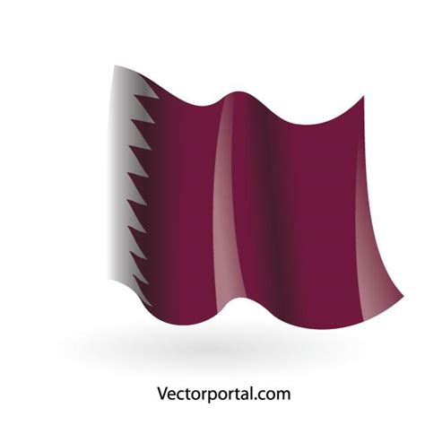 Vlag Van Qatar Illustraties Royalty Free Stock SVG Vector