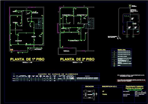 Plano De Instalaciones Electricas En Autocad CBD