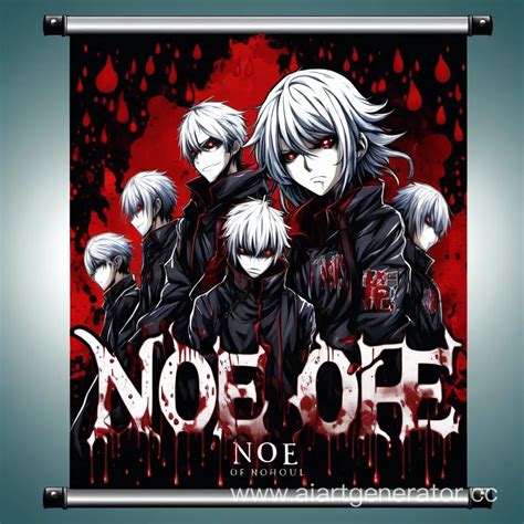 Anime Tokyo Ghoul Inspired Banner Featuring Noe and Various Games | AI ...