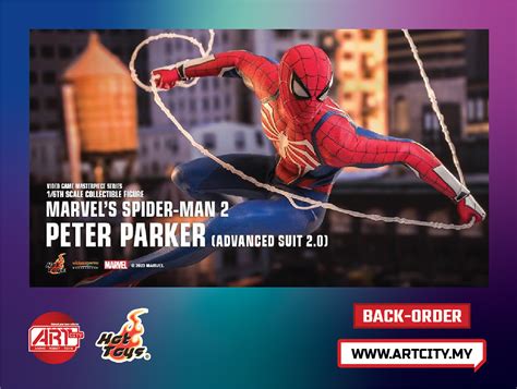 Hot Toys Peter Parker Spiderman Advanced Suit 2 0 1 6th Scale VGM54 Art City Collectibles