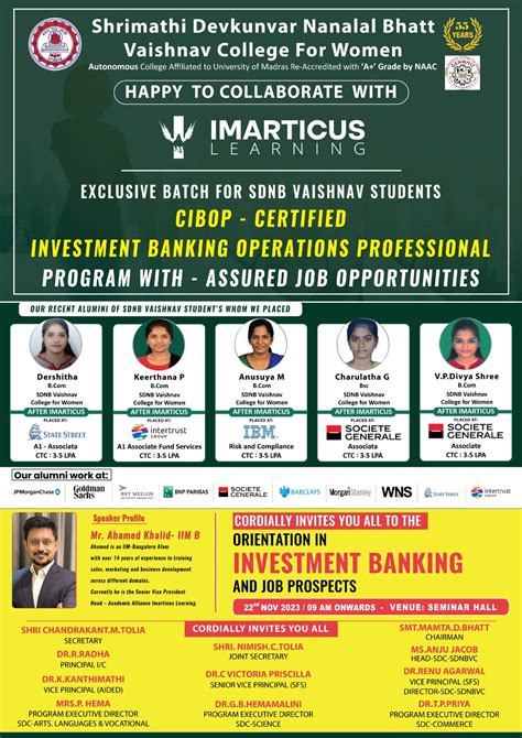 IMARTICUS SDNB Vaishnav College For Women