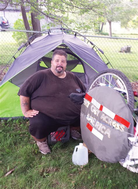 Fat Guy Biking Across America To Lose Weight And Save Marriage Time