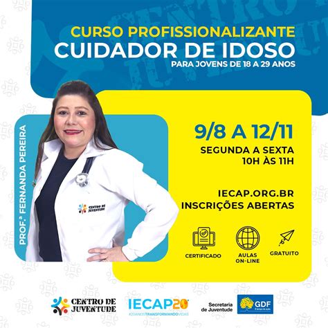 Inscrições Abertas, Cuidador de Idoso – IECAP – Agência de ...