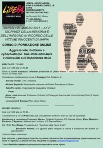 Liberainformazione Aggressività bullismo e cyberbullismo Libera