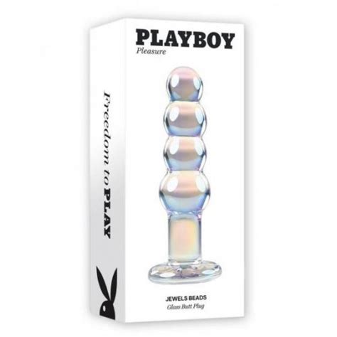 Playboy Pleasure Glass Jewels Anal Bead Plug Sex Toys At Adult Empire