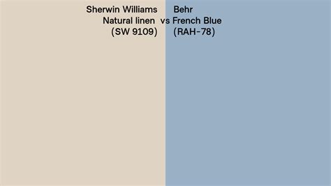 Sherwin Williams Natural Linen Sw Vs Behr French Blue Rah