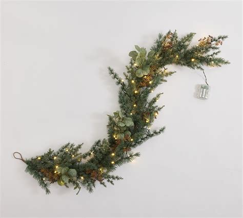 Faux Silver Dollar Eucalyptus Wreath Garland Pottery Barn