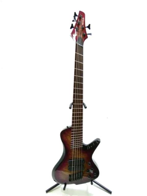 Redsub Coliseum Fanned Fret 6 String Bass Purple Burl Burst Damaged Rrp £349 99 £69 00