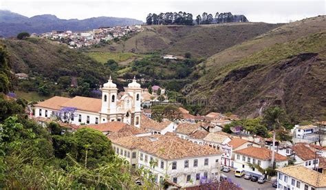 Ouro Preto in Minas Geiras, Colonial Architecture, Brazil Stock Image ...