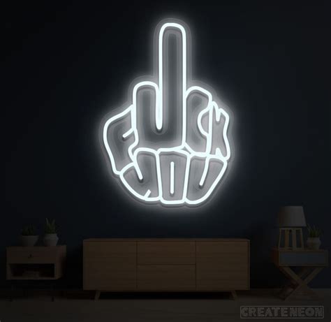 Fuck You Finger Neon Sign Createneon