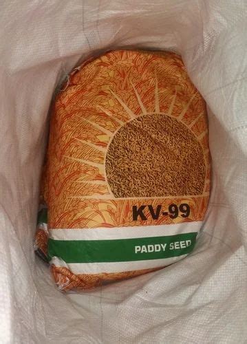 Dried Brown KV 99 Kaveri Paddy Seed Packaging Type PP Bag Packaging