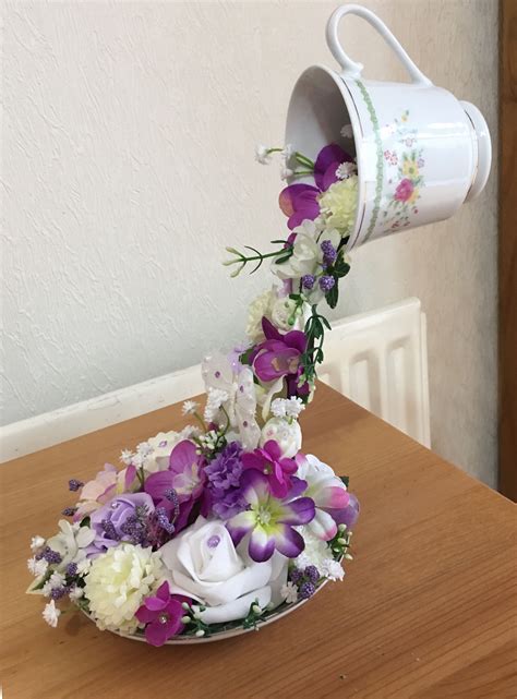 Floating Teacup Teacup Crafts Teacup Flowers Floating Tea Cup