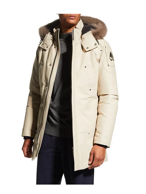 Sale On Moose Knuckles Men S Stirling Down Parka Coat With Fur Trim