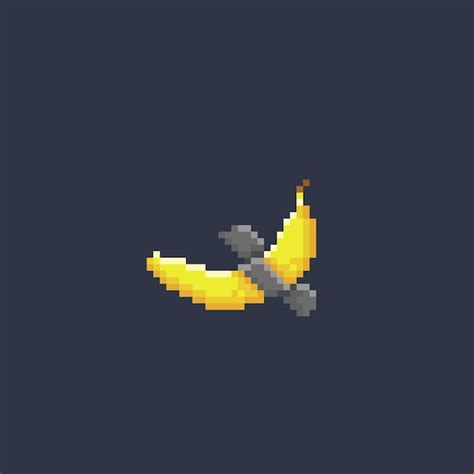 Minecraft Banana Pixel Art