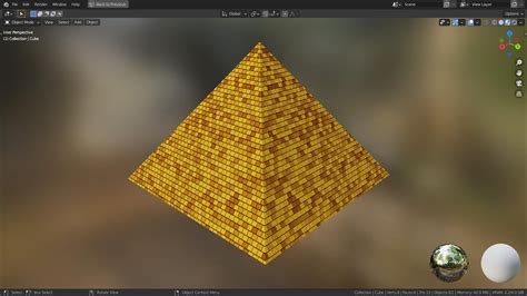 Blender Tutorial Hollow Pyramid With Brick Texture Youtube